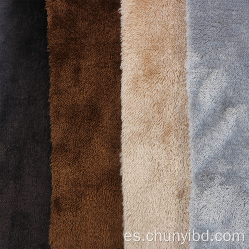 100 poliéster Color personalizado de alta calidad suave suave de coral tela de tela de vellón de tela de tela para la manta